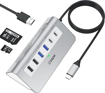 intpw USB C Hub, P9 USB C Hub Multiport Adapter by intpw