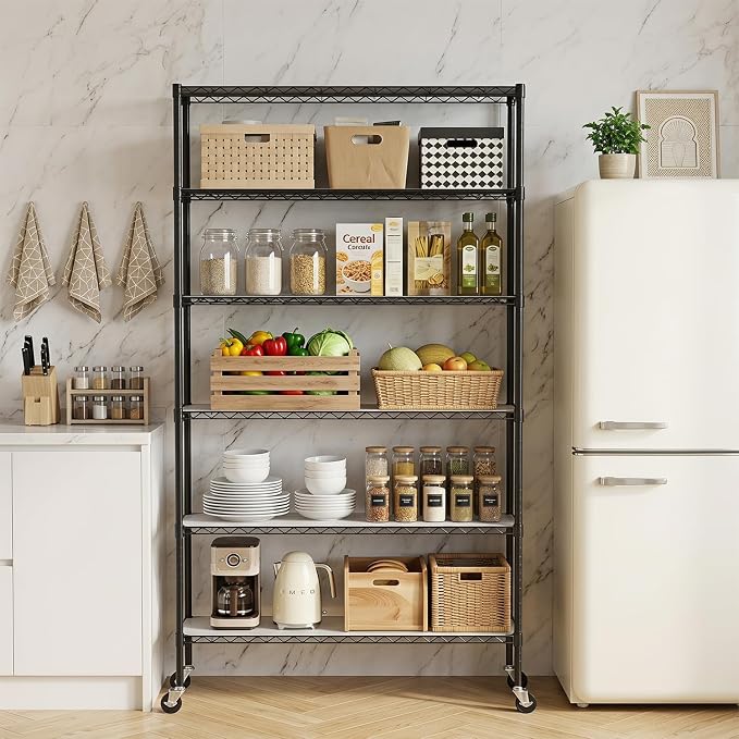 BestOffice | 6-Tier Wire Storage Shelves - Image 8