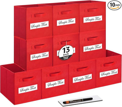 13x13x13 storage cube bins Fabric storage cubes by Artsdi