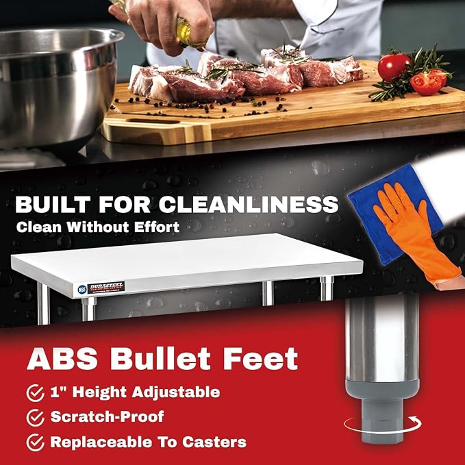 DuraSteel 24x48 Stainless Steel Work Table - Image 6
