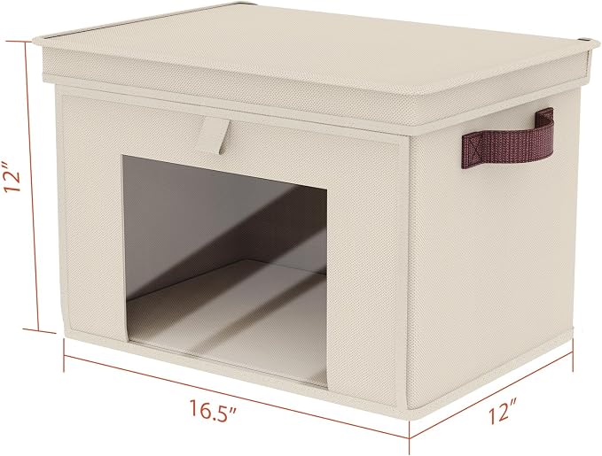Univivi Storage Bins with Lids, Large Closet Organizers and Storage with - Image 7