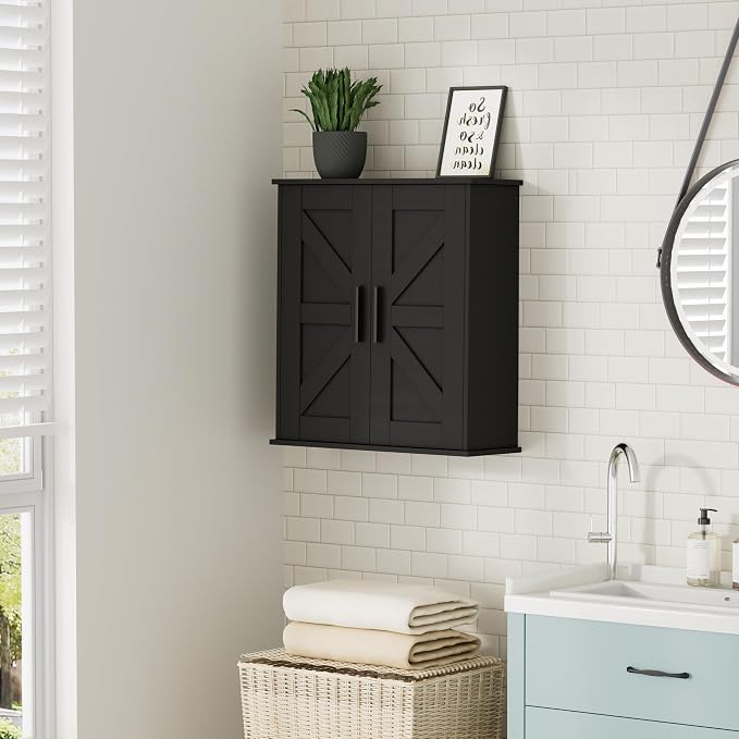 Homleke Bathroom Wall Cabinet, Medicine Cabinet - Image 8