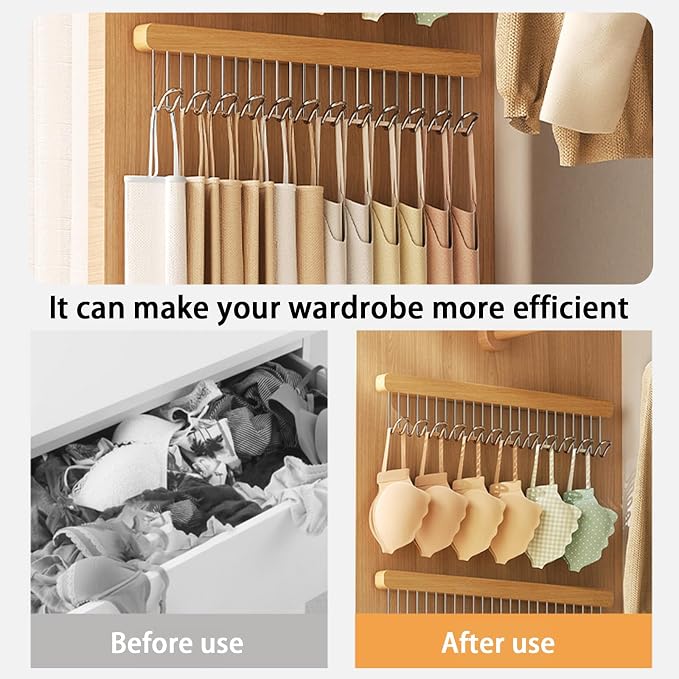 2 Pack Closet Valet Rod, Pull Out Belt Hanger - Image 6