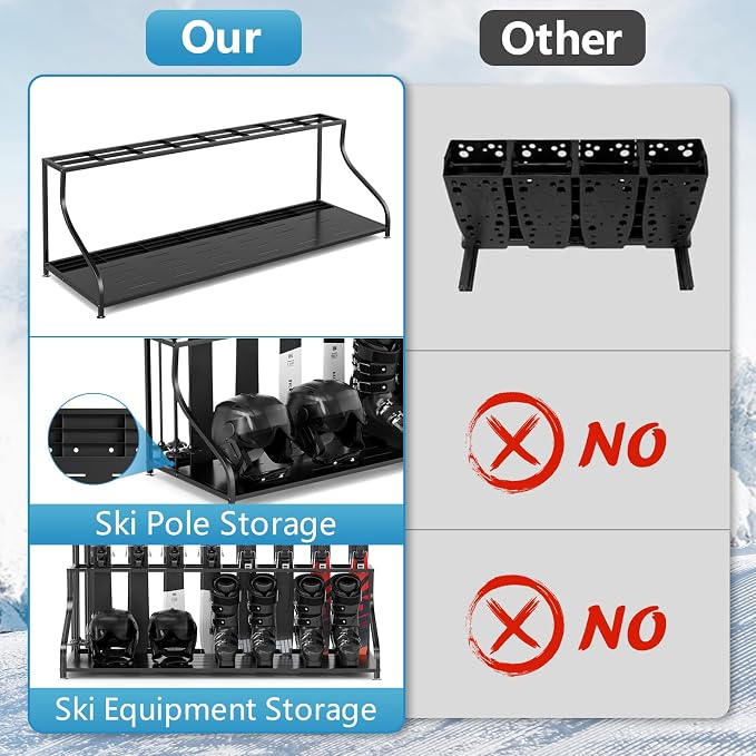 Ski Storage Rack-Holder Garage - Image 4
