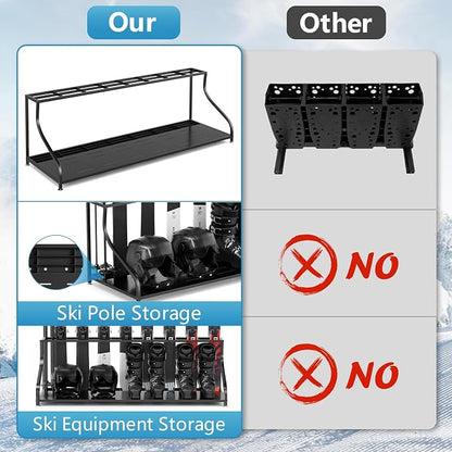 Ski Storage Rack-Holder Garage - Image 4