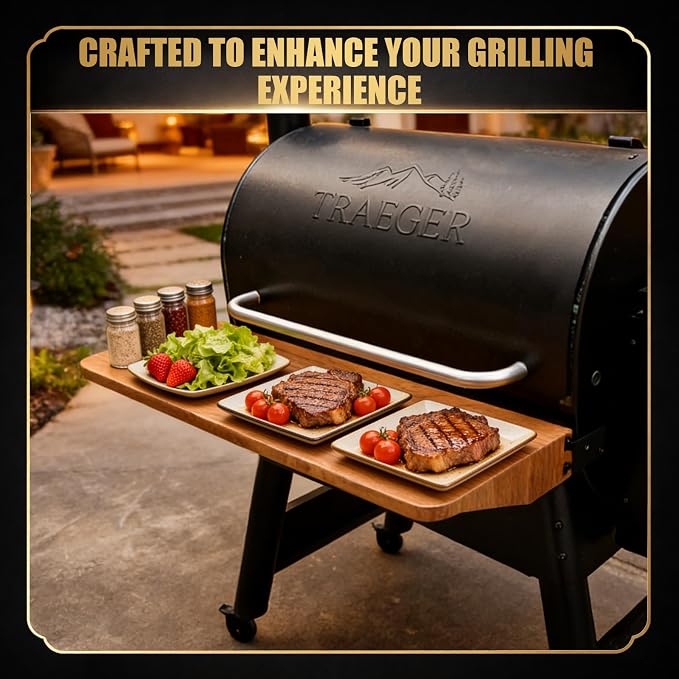 QuliMetal Foldable Front Shelf for Traeger Pro 780 and Ironwood 885, 32.48" - Image 5