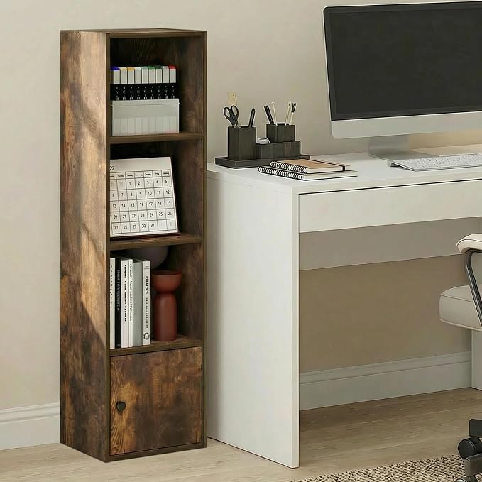 Furinno LUDER Book Shelf, 4-Tier Bookshelf - Image 2