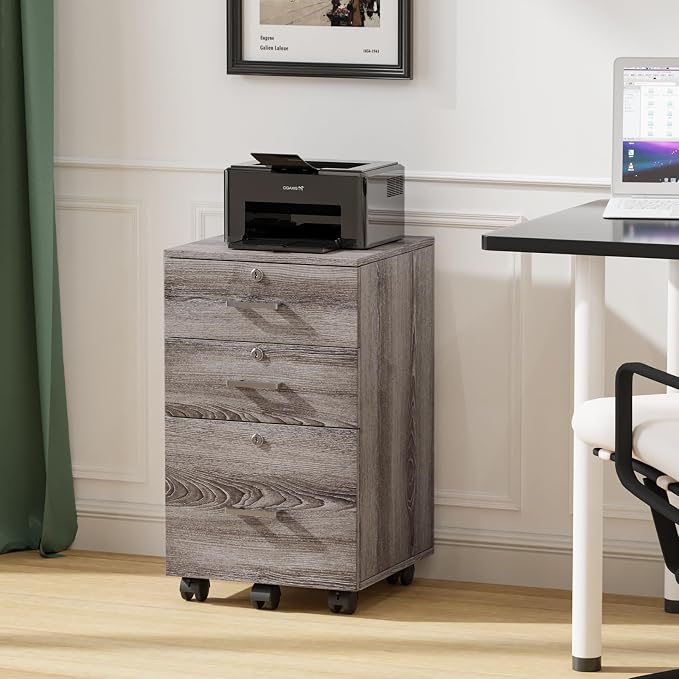 VINGLI 3-Drawer File Cabinet - Image 9