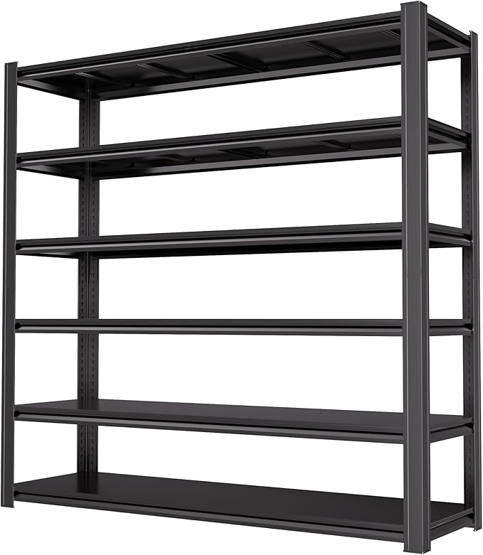 84“H 6T Garage Shelving Heavy Duty Storage Shelves 3500 LBS Adjustable Metal by LIJIUHOME