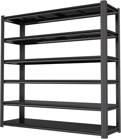 84“H 6T Garage Shelving Heavy Duty Storage Shelves 3500 LBS Adjustable Metal by LIJIUHOME