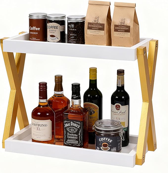 Bathroom Counter Organizer, Wooden Sink Shelf by DUICIRXismadeforlove%EF%BC%81