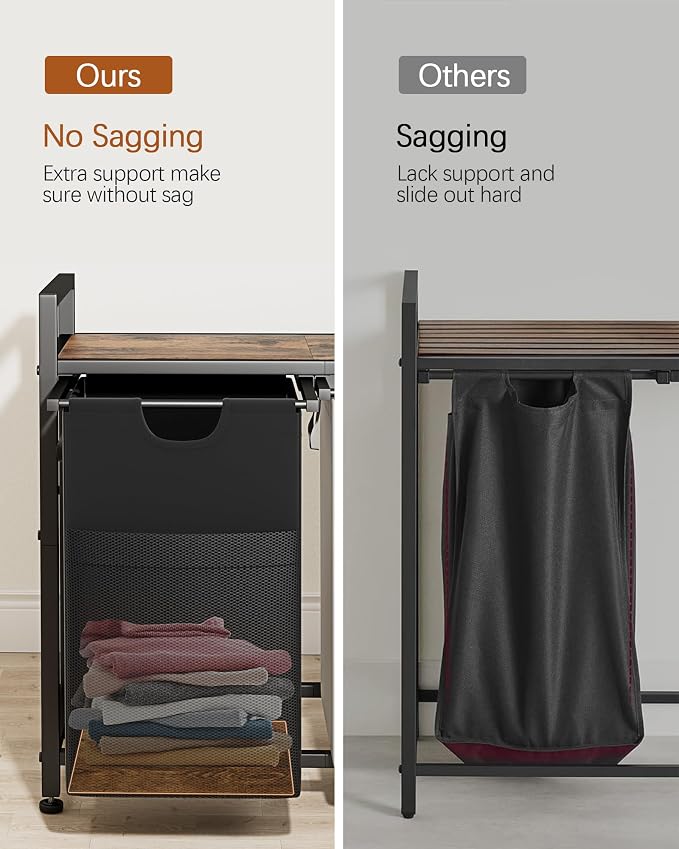 Lulive Double Laundry Hamper, 112L Laundry Sorter - Image 4