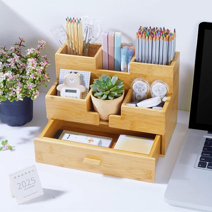 Bamboo Desk Organizer - Image 6