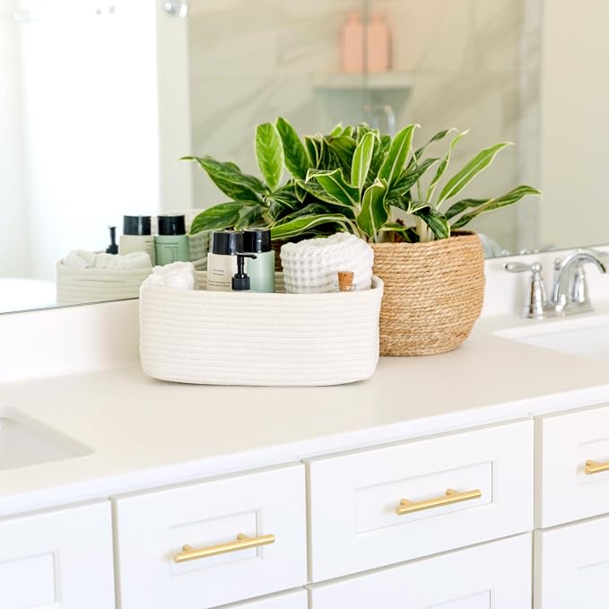NaturalCozy 13.5”x8.5”x5.5” Storage Baskets - Image 4