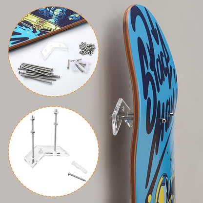 6 Packs Skateboard Wall Mount - Image 2