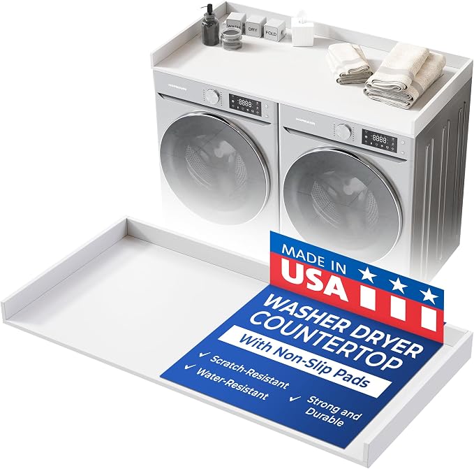OfficeSimpli Washer Dryer Countertop, Made in USA, Non-Slip Pads, Easy Clean by OfficeSimpliUS