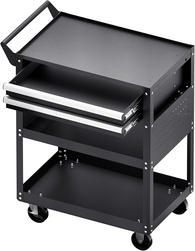 VEVOR 5-Tier Tool Cart with Wheels, 400 lbs Load Capacity, Rolling Work Cart - Image 10