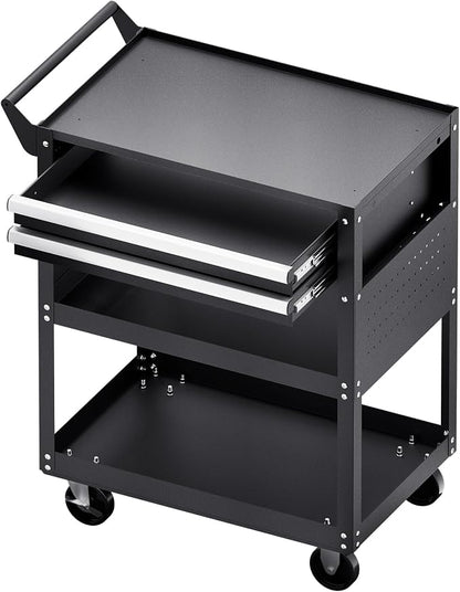 VEVOR 5-Tier Tool Cart with Wheels, 400 lbs Load Capacity, Rolling Work Cart - Image 10