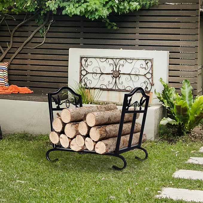 Portable Firewood Rack, Folding Heavy Duty Log Storage Rack Lightweight Suitable - Image 2