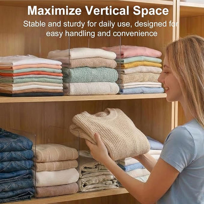 SortNStore Shelf Dividers for Closet Organization: 10" Tall x 12" Deep - Image 4