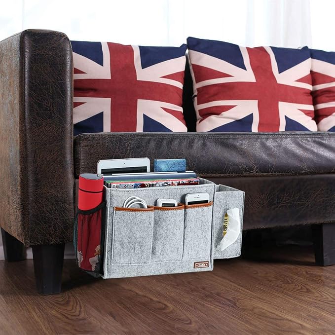 Bedside Caddy, Large Size Bedside Storage Organizer Bedside Organizer Caddy - Image 7