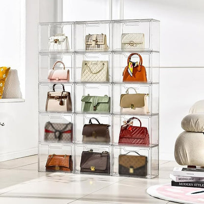 Purse Organizer for Closet, Purse Storage Box - Image 5