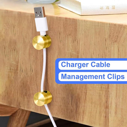 4 Sets Charger Holders for Cords, Adhesive Metal Cord Clips, Cable Management - Image 4
