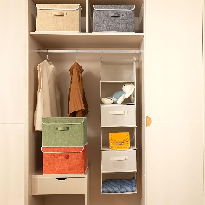 Storage Bins with Lid, Foldable Clothing Storage Box case with Handle - Image 6