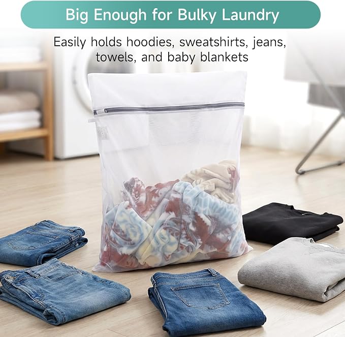 GOGOODA XL Mesh Laundry Bags, Fine Mesh - Image 5