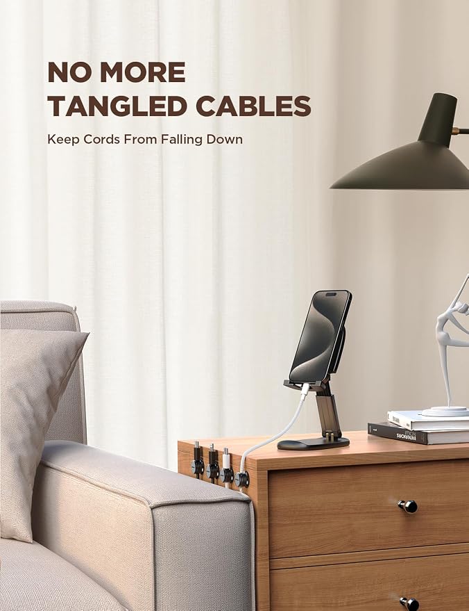 9 Pack Cable Management Cord Organizer, JOYROOM Magnetic Cable Clips Adhesive - Image 7
