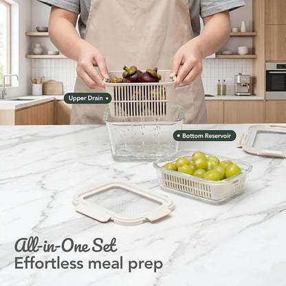 GENICOOK Glass Produce Storage Containers - Image 8