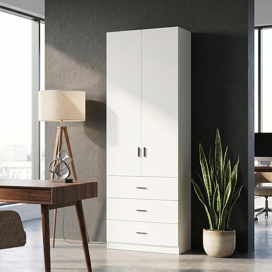 94.5" Extra Tall Wood Storage Cabinet, Office Cabinet by ROMSHINE