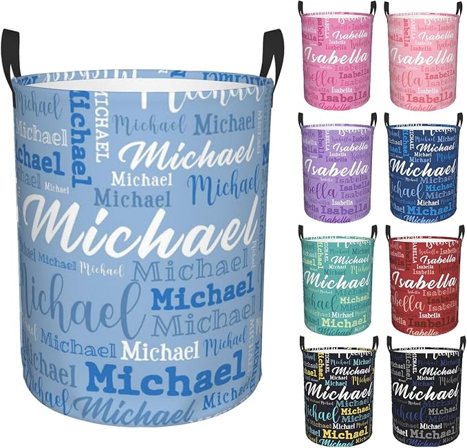 Custom Name Laundry Hamper, Personalized Laundry Baskets by PersonalizedGift