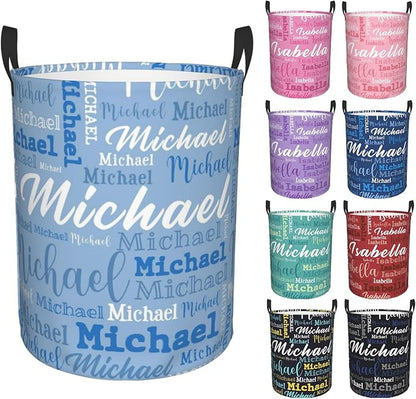 Custom Name Laundry Hamper, Personalized Laundry Baskets by PersonalizedGift