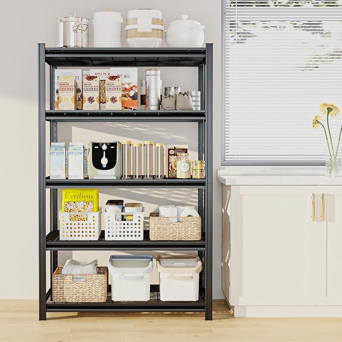 35" W Father&I Industrial Heavy-Dudy Garage Shelving Units/Systems: Metal 5-T - Image 7