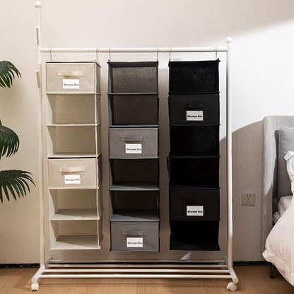 BrilliantJo 2 Pack 6 Shelves Hanging Closet Organizer - Image 8