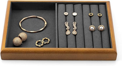 Oirlv Solid Wood Multifunctional Ring Earrings Studs Bangle Jewelry Organizer by Oirlv