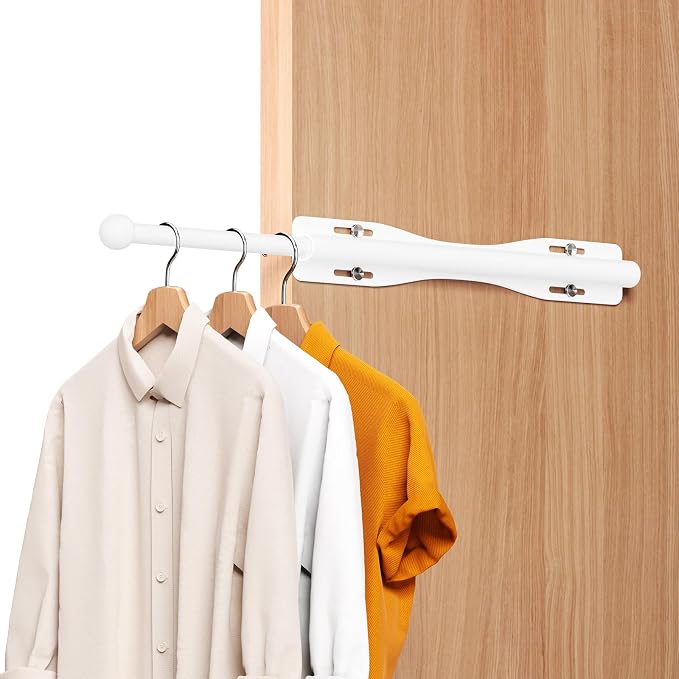 12" Valet Rod For Closet Pull Out Slide Out Adjustable Heavy Duty Valet Rod For - Image 2