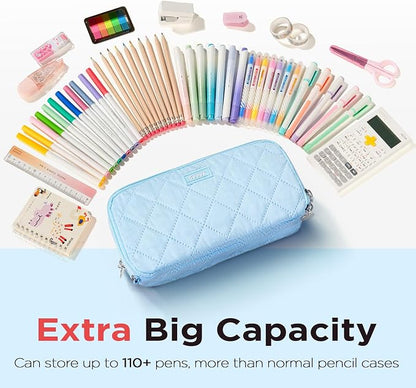 Sooez Large Pencil Case Pouch, Extra Big Pencil Bag - Image 3
