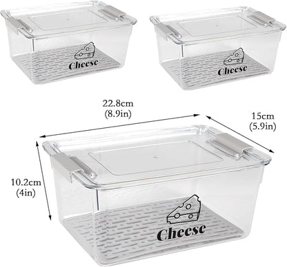 3 Pack Cheese Container Airtight - Image 7