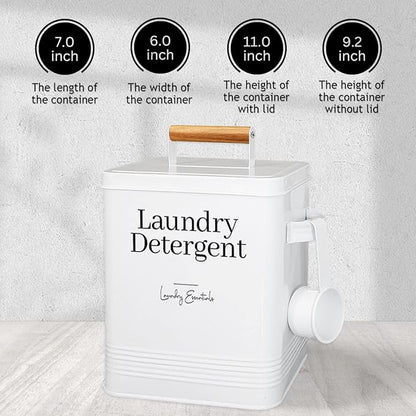 Simplation Laundry Detergent Container, Modern Farmhouse Storage Box - Image 5