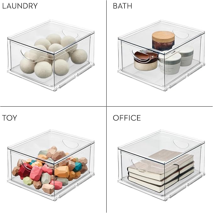 iDesign Stackable Storage Drawer, or Under Sinks, Made in USA - Image 8