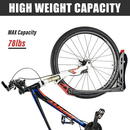 Wallmaster BIKEPAL Swivel Bike Rack, Wall Mounted Vertical Bike Storage Hanger - Image 4