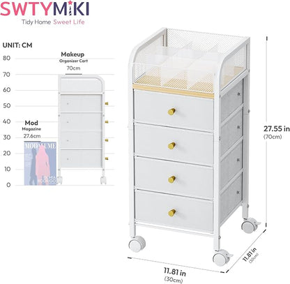 SWTYMIKI Rolling Makeup Organizer Cart - Image 2