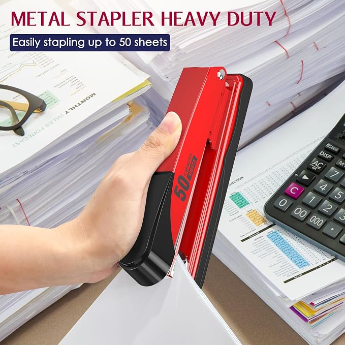 Metal Stapler Heavy Duty 50 Sheet Capacity - Image 3