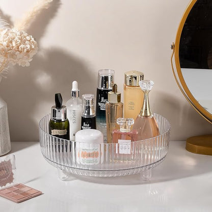 Anyoifax 360 Rotating Makeup Organizer Perfume Tray Skincare Holder Spinning - Image 2