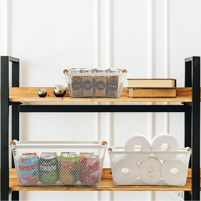 Noamus 3 Pack Metal Mesh Baskets - Image 4