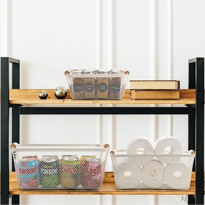 Noamus 3 Pack Metal Mesh Baskets - Image 4