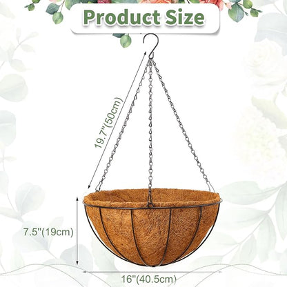 Rtteri 8 Pcs 16 Inch Hanging Baskets - Image 2