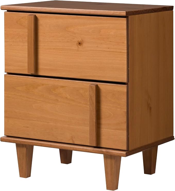 Walker Edison Sprague Contemporary Detailed Drawer Solid Wood Nightstand - Image 8